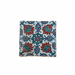 Dessous de verre Iznik en terre cuite