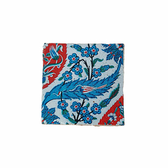 Dessous de verre Iznik en terre cuite