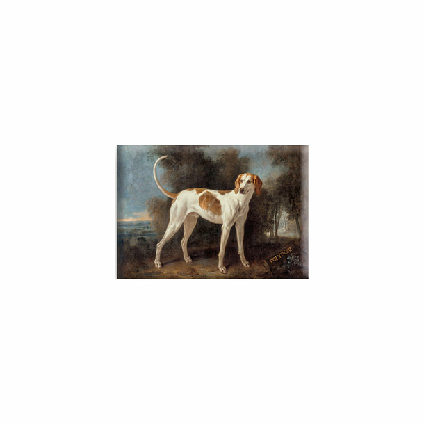 Magnet Jean Baptiste Oudry - Polydore, chien de la meute de Louis XV
