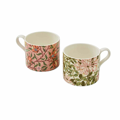 Morris & Co. Fruit and Honeysuckle Set of 2 Mugs