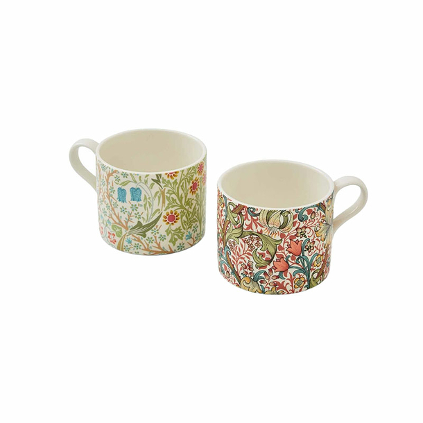 Morris & Co. Blackthorn and Golden Lily Set of 2 Mugs