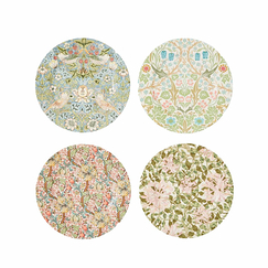 4 Assiettes dessert en porcelaine Morris & Co - 20 cm