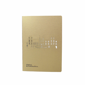 Golden Notebook Front of the Château de Fontainebleau and the Horseshoe staircase