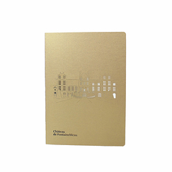 Golden Notebook Front of the Château de Fontainebleau and the Horseshoe staircase