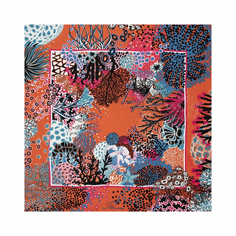 Silk square Corals - Penelope Orange - Petrusse