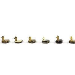 Set de 6 porte-couteaux canard Hoa Bien - Corne blonde
