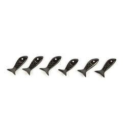 Set de 6 porte-couteaux poisson Hoa Bien - Corne noire