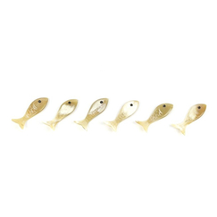Set of 6 Hoa Bien fish knife holders - Blonde horn