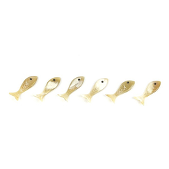 Set de 6 porte-couteaux poisson Hoa Bien - Corne blonde