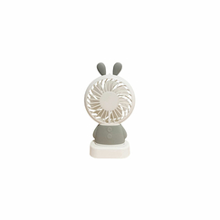 Mini ventilateur Lapin gris