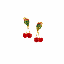Small Cherries Post Earrings - Les Néréides
