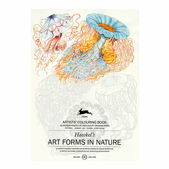 Livret de coloriage pour enfants et adultes Art de la nature Haeckel - The Pepin Press