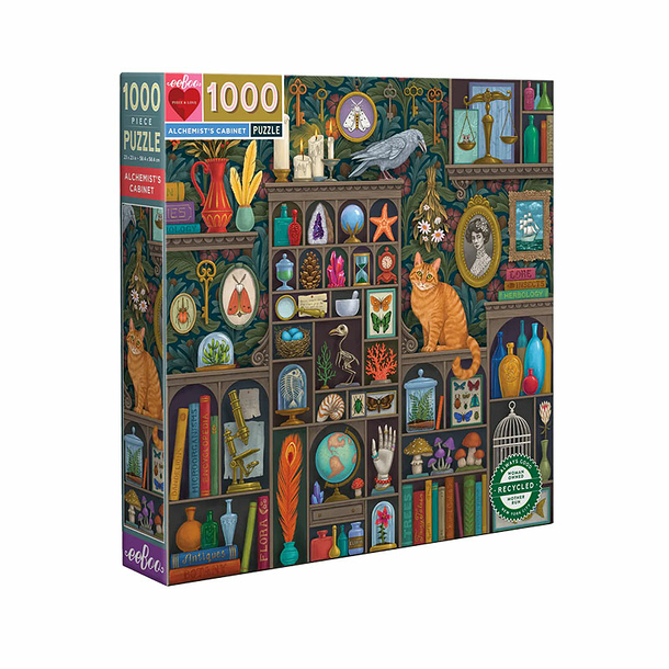 Puzzle Cabinet d'alchimiste 1000 pièces - 58,4 x 58,4 cm - Eeboo