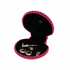Boîte à bijoux en velours Vénus - Rose - Doiy