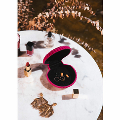 Boîte à bijoux en velours Vénus - Rose - Doiy