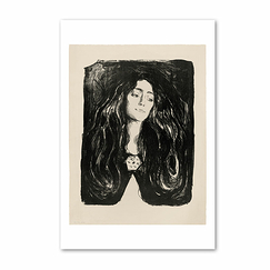 Reproduction Edvard Munch - La Broche. Eva Mudocci, 1903 - 40 x 30 cm