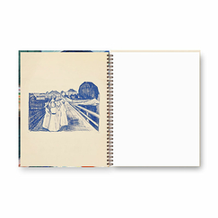 Spiral notebook Edvard Munch - Girls on the Bridge