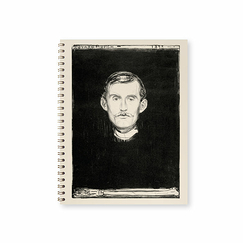 Spiral notebook Edvard Munch - Self-portrait with skeleton arm, 1895