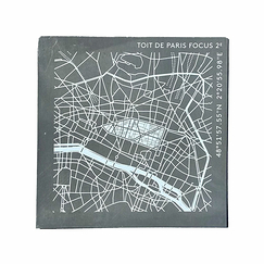 Zinc sheet Focus Paris 2nd arrondissement - Toit de Paris - 12 x 12 cm