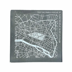 Plaque de zinc Focus Paris 2e arrondissement - Toit de Paris - 12 x 12 cm