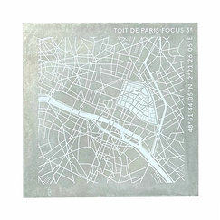 Zinc sheet Focus Paris 3rd arrondissement - Toit de Paris - 12 x 12 cm