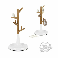 Jewellery Rack with bird Bamboo and plastic - Balvi