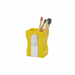 Plastic Pen holder Sharpener Yellow - Balvi