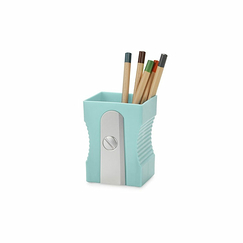 Pot à crayons en plastique Taille-crayon Turquoise - Balvi