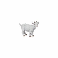 Plastic Figurine White Kid Goat - Papo