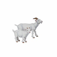 Plastic Figurine White Kid Goat - Papo