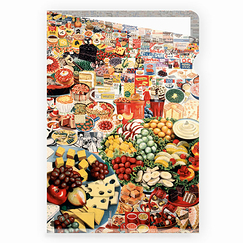 Clear file A4 Erró - Foodscape, 1964
