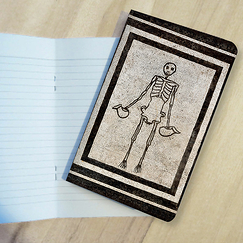 Small notebook - Skeleton with two wine jugs (askoi), 1st century