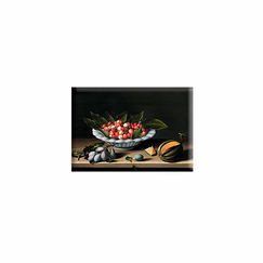 Magnet Louise Moillon - Coupe de cerises, prunes et melon, vers 1633