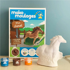 Figurine à mouler et à décorer Mon cheval - Mako Moulages
