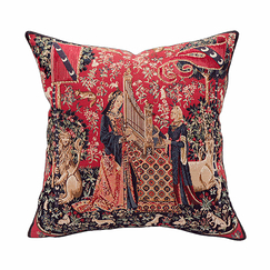 Cushion cover Lady with the organ - Jules Pansu
