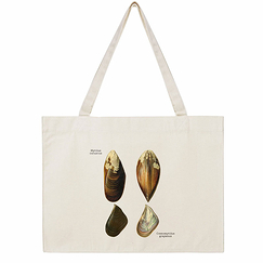 Totebag Mussels - Not Venomous. - 49 x 37 cm