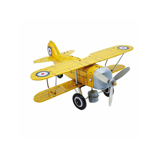 Yellow aeroplane with key - 20 cm