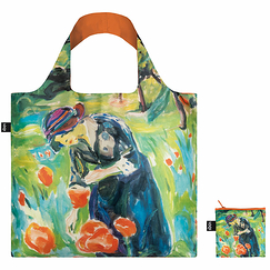 Totebag Edvard Munch - Lady with Poppy Flowers - Loqi