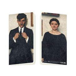 Carnet André Devambez - Portrait de Pierre et Valentine, 1925