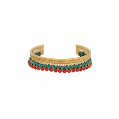 Bracelet jonc Silma Turquoise - Satellite Paris