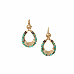 Sleeper Earrings Ninon Turquoise - Satellite Paris
