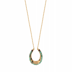 Collier sautoir Ninon Turquoise - Satellite