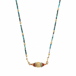 Pendant necklace Silma Turquoise - Satellite Paris