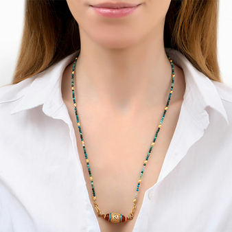 Pendant necklace Silma Turquoise - Satellite Paris
