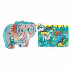 Puzzle 24 pieces - Haathee the elephant - Djeco