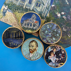 Boîte de bonbons saveur menthe Vincent van Gogh - L'église d'Auvers-sur-Oise