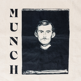 Totebag Edvard Munch - Self-portrait, 1895 - 37x43 cm