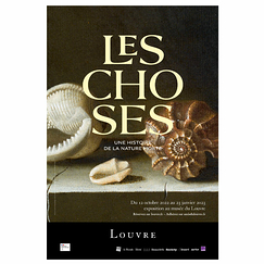 Affiche Les Choses. Une histoire de la nature morte - Adriaen S. Coorte - Six coquillages sur une tablette de pierre - 40 x 60 cm