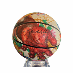 Ballon de basket et support Kehinde Wiley - Mort de Saint-Joseph