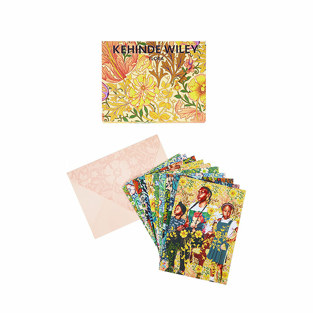 Set de 10 cartes postales avec enveloppes Kehinde Wiley - Flora